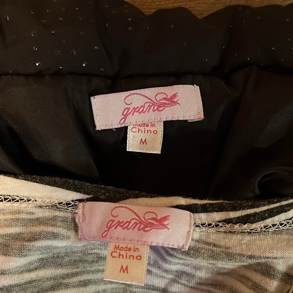 EUC Grane Girl’s Puffer Vest, full zip w clasp belt, M - Picture 13 of 16